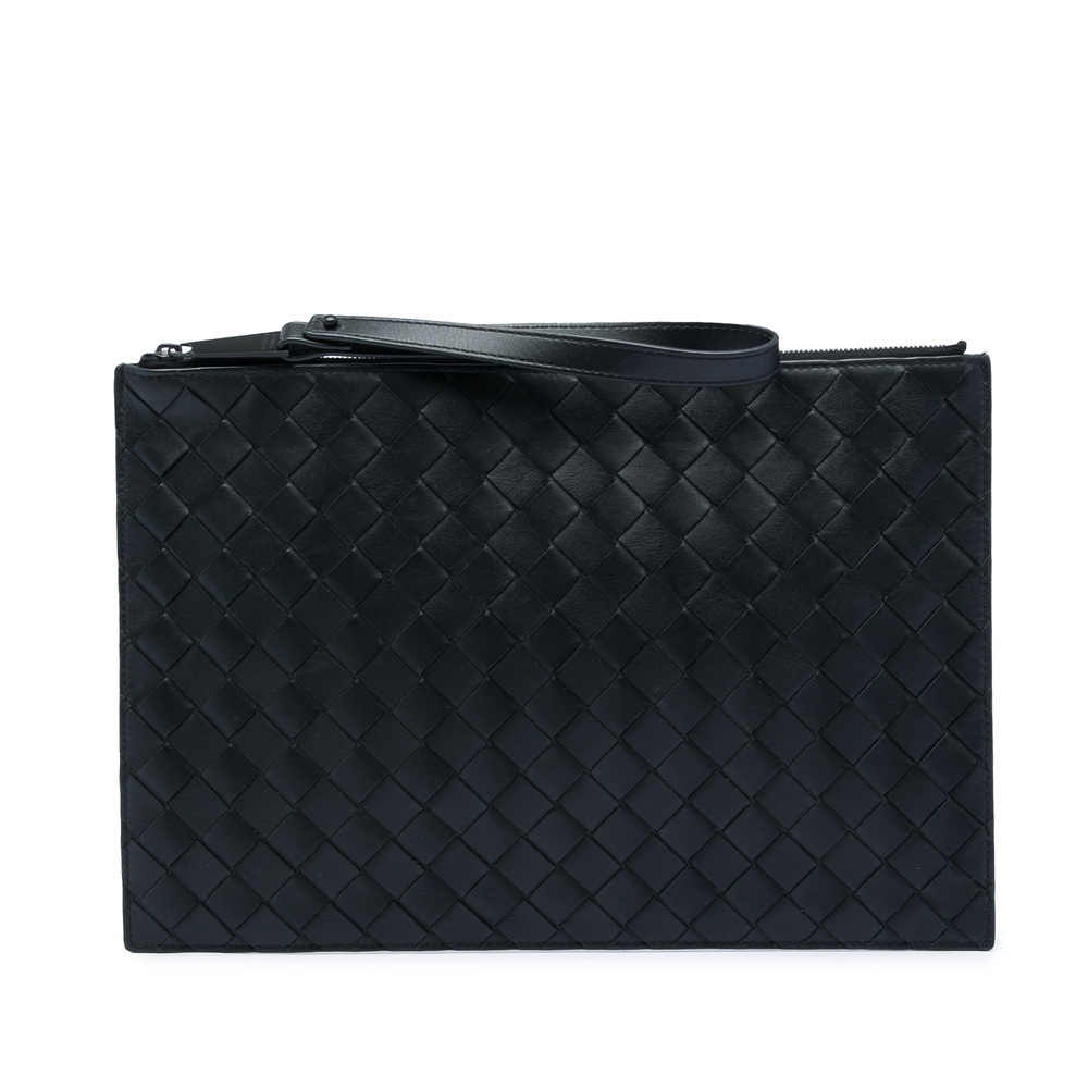 Pre-Loved Bottega Veneta Nappa Intrecciato Clutch